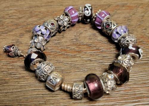 Bracciale pandora con charms - bracciale,