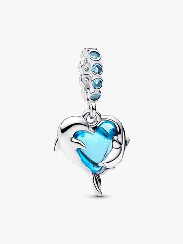 Charm pandora delfini cuore - pandora,