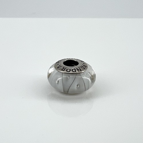 Charm pandora murano blanc - blanc, à
