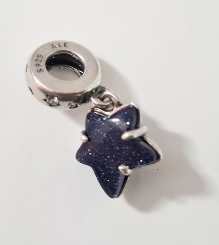 Charm pendente stella blu - pendente,