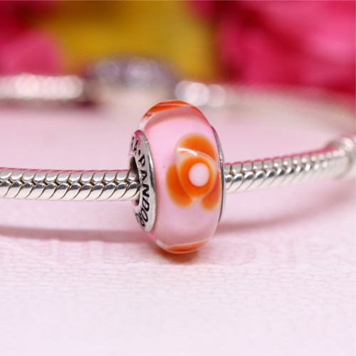 Autentico charm pandora fiori - pandora,