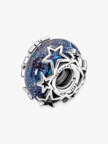 Charm pandora galassia blu - charm,